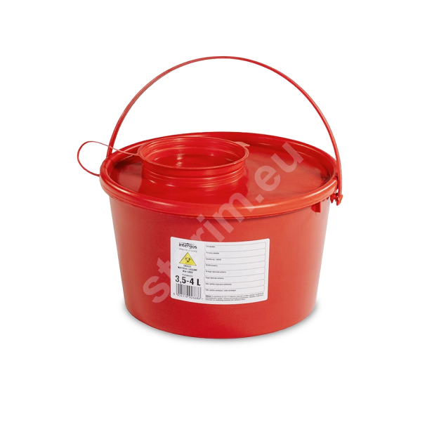 kosz na odpady medyczne 3,5l, kolor czerwony