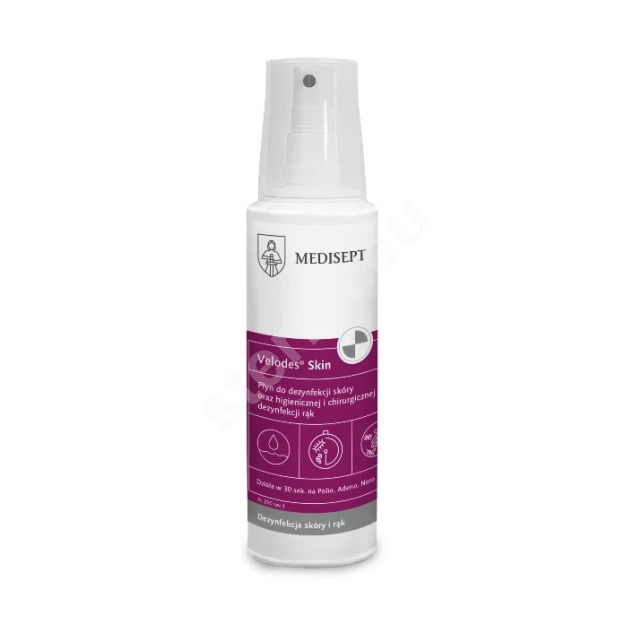 płyn Velodes Skin 250 ml Medisept do dezynfekcji skóry i dłoni