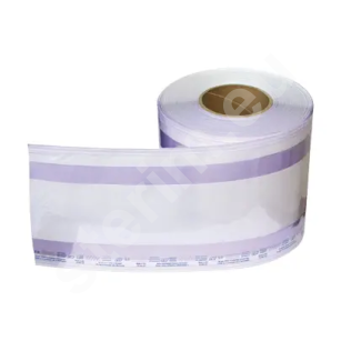 Rękaw papierowo-foliowy z zakładką BOP w kolorze fioletowym marki Amcor