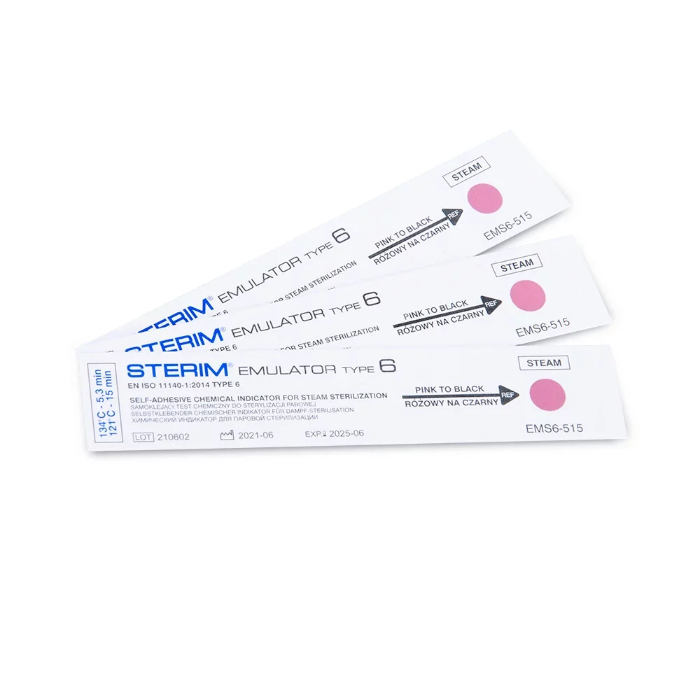 Emulator 6 Testy chemiczne do kontroli sterylizacji parą typ 6 EMS6-515 STERIM®