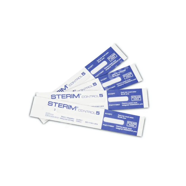 Zintegrowane testy chemiczne do sterylizacji parowej Sterim Control 5 