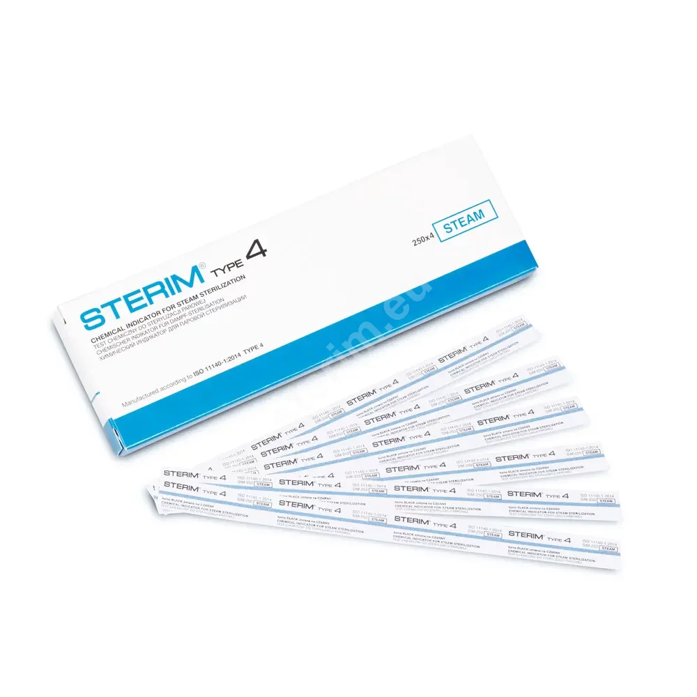 Chemical indicators type 4 for steam sterilization monitoring - 1000 ...