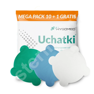 Wkłady do spluwaczki Uchatki 500 sztuk + 50 GRATIS - różne kolory
