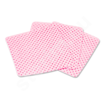 różowe bezpyłowe waciki z perforacją Clavier