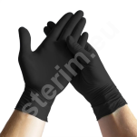 czarne rękawiczki nitrylowe 