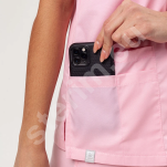 Bluza medyczna damska Sunrise Basic Classic Fresh - jasny róż - 4