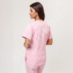 Bluza medyczna damska Sunrise Basic Classic Fresh - jasny róż - 5