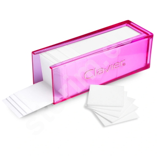 Waciki bezpyłowe Clavier Nail Wipes w etui - 325 sztuk