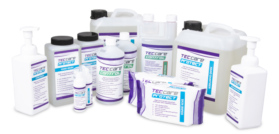 Seria produktów TECcare do mycia i dezynfekcji