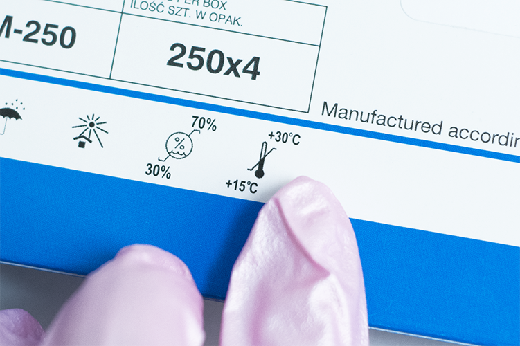 temepratura przechowywania testów chemicznych do sterylizacji